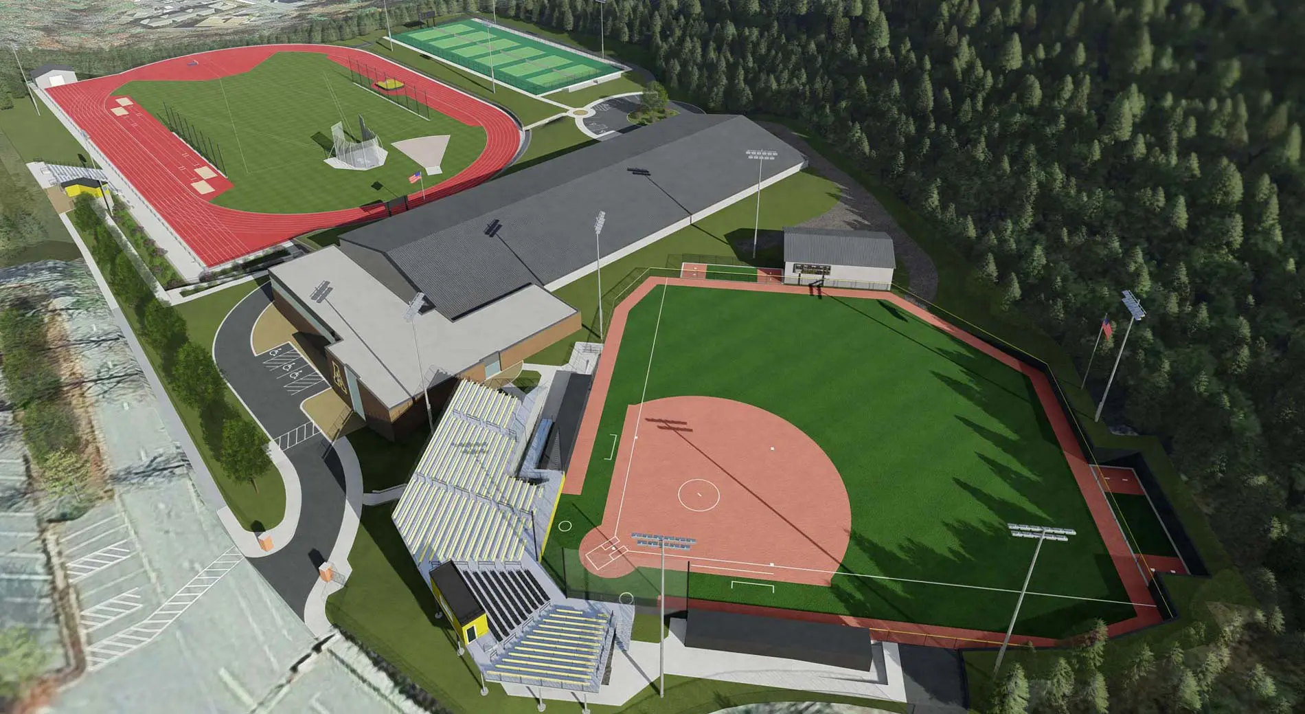 sports facilities rendering